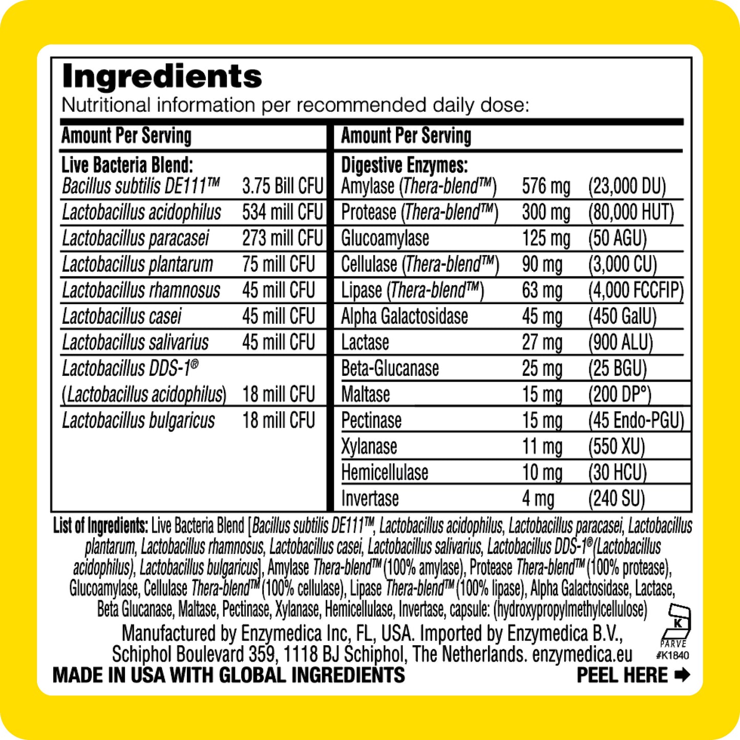 Digest Gold™ +Live Bacteria, 90 Count