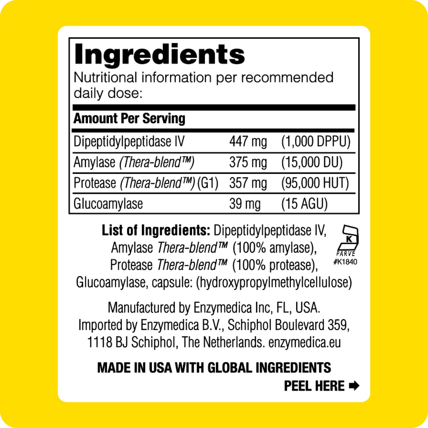 GlutenEase™, 60 Count
